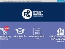 Tablet Screenshot of faculdadepinheiroguimaraes.edu.br